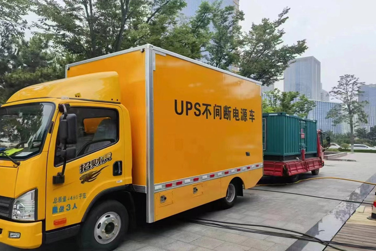 南山发电机租赁施工现场